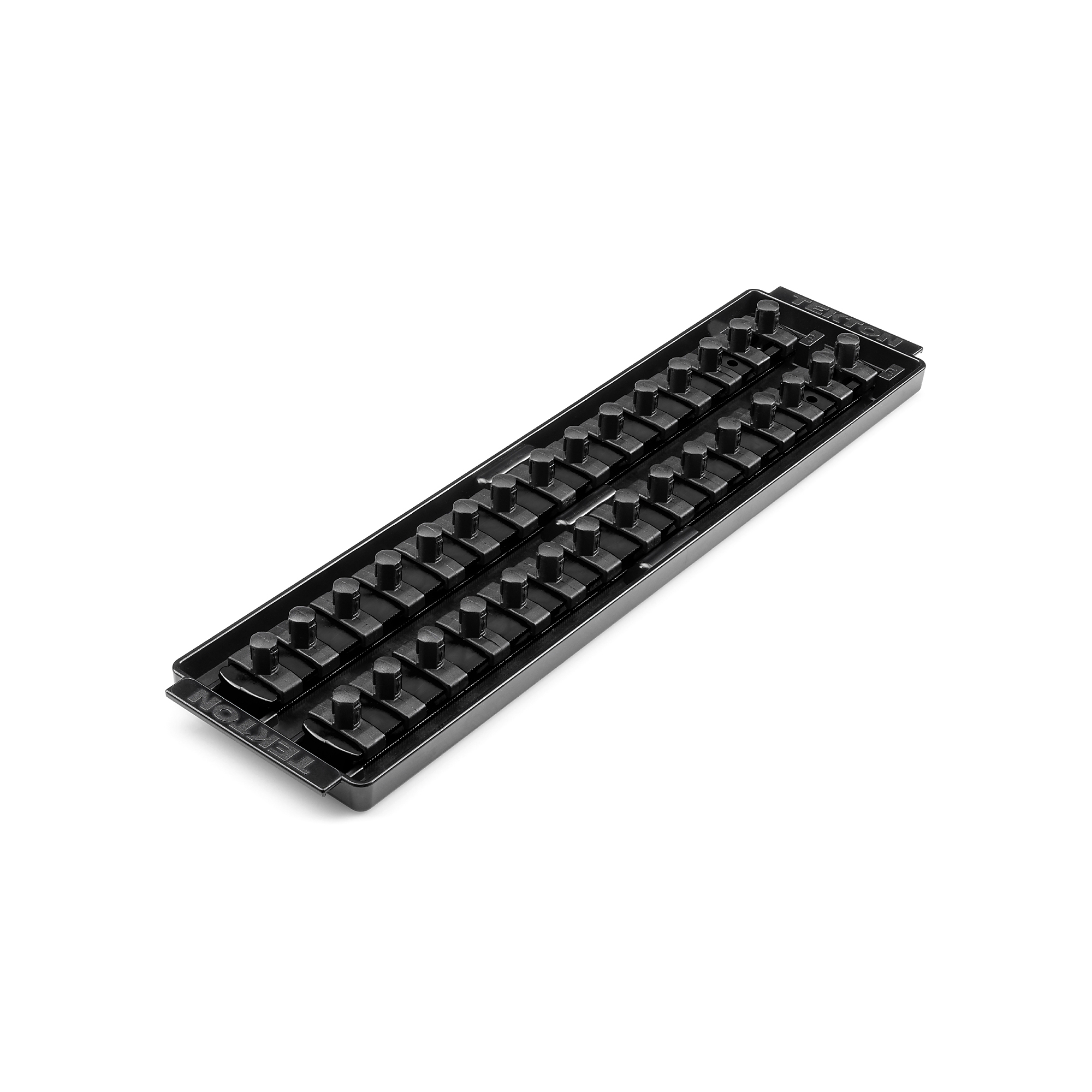 TEKTON 3/8 Inch Drive 2-Rail Socket Organizer Set, Black (30-Tool) | OST12230
